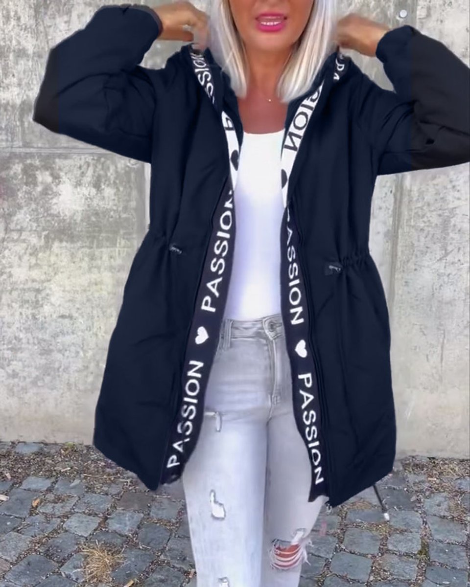 Camila | Parka midi con capucha y cordón