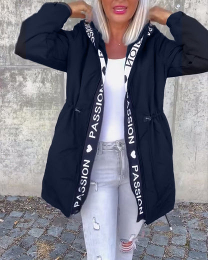 Camila | Parka midi con capucha y cordón