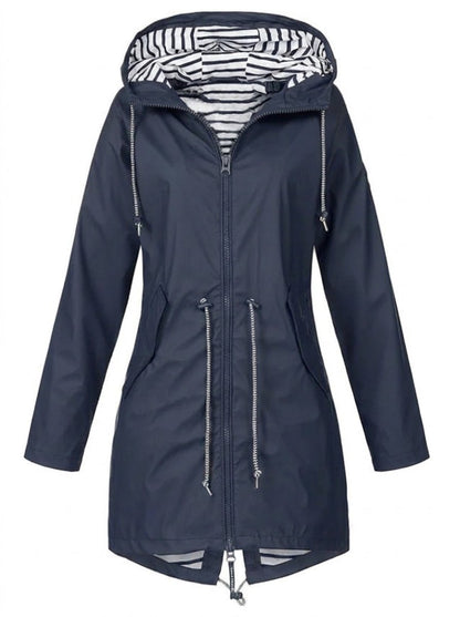 Margarita | Impermeable con capucha y cordón