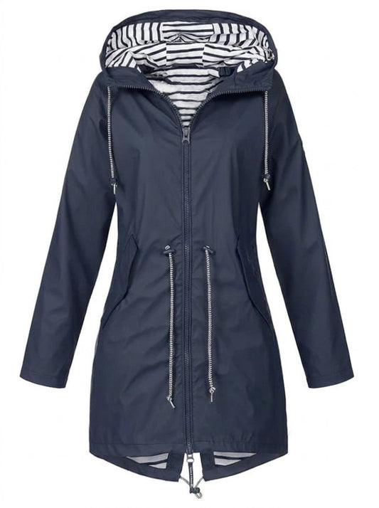 Margarita | Impermeable con capucha y cordón