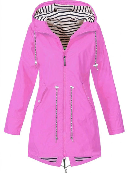 Margarita | Impermeable con capucha y cordón