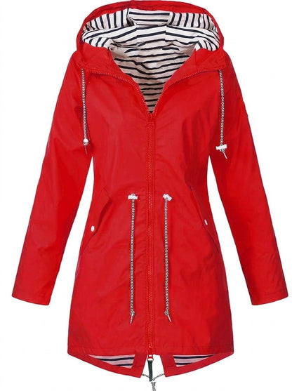 Margarita | Impermeable con capucha y cordón