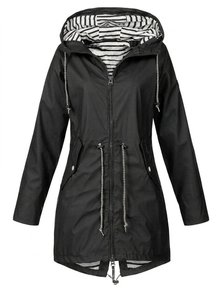 Margarita | Impermeable con capucha y cordón
