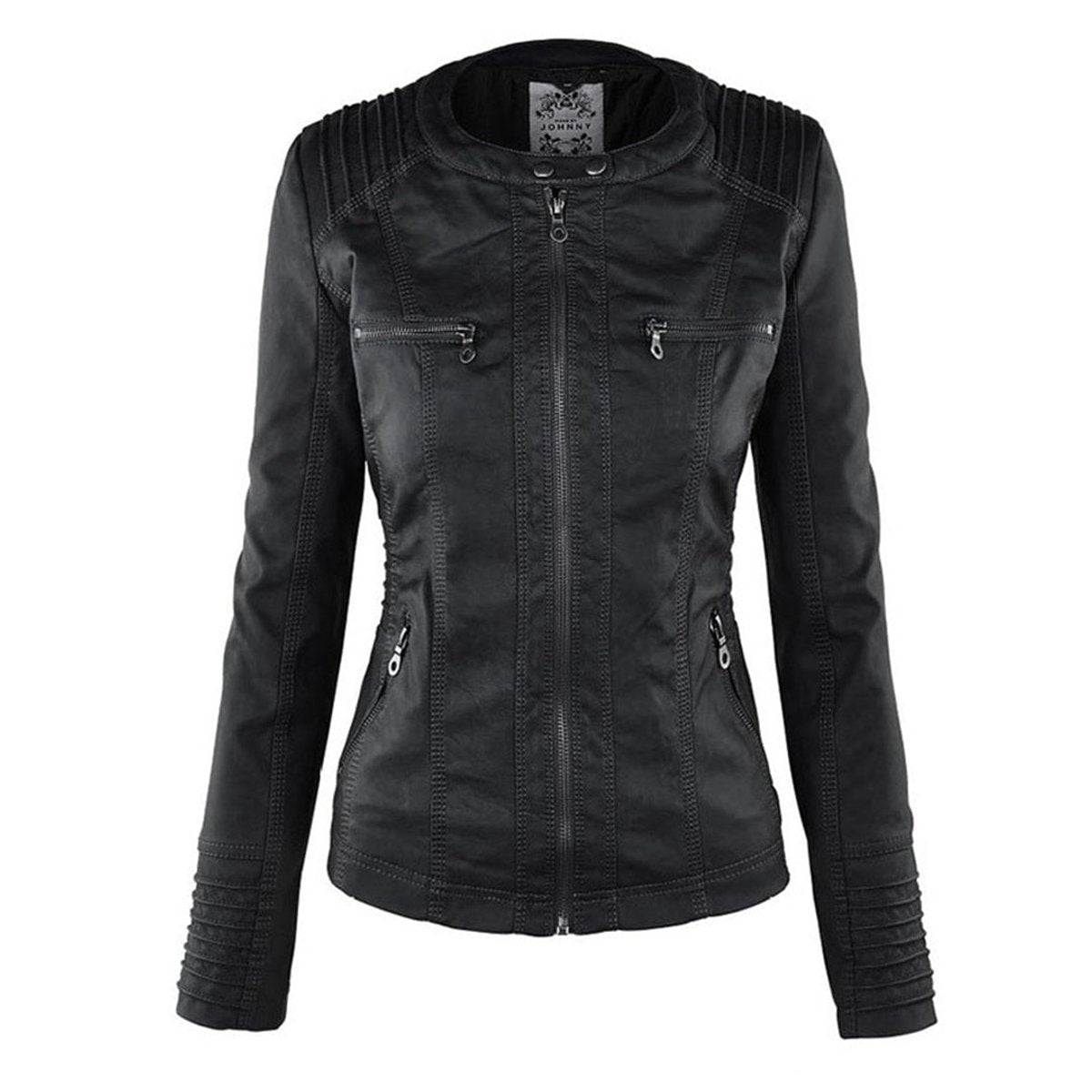 Lucinda | Chaqueta motera con capucha desmontable