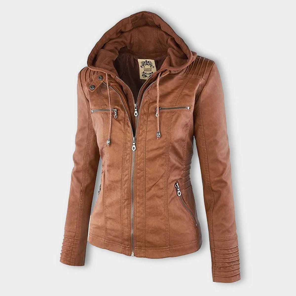 Lucinda | Chaqueta motera con capucha desmontable