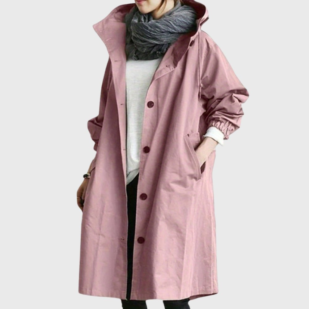 Rut | Gabardina larga holgada con capucha