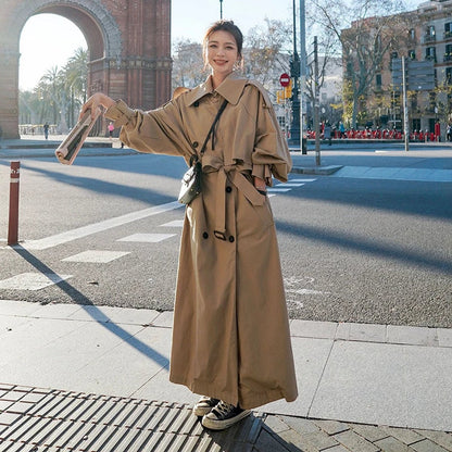 Malena | Gabardina larga oversize cruzada