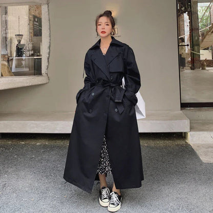 Malena | Gabardina larga oversize cruzada