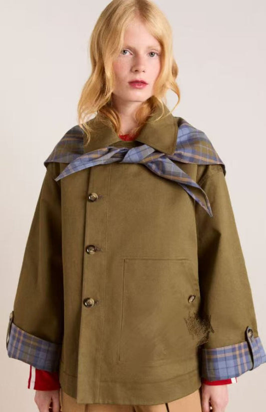 Lourdes | Abrigo oversize cruzado de estilo utilitario