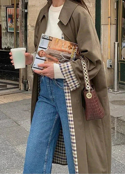 Lucía | Gabardina larga oversize refinada