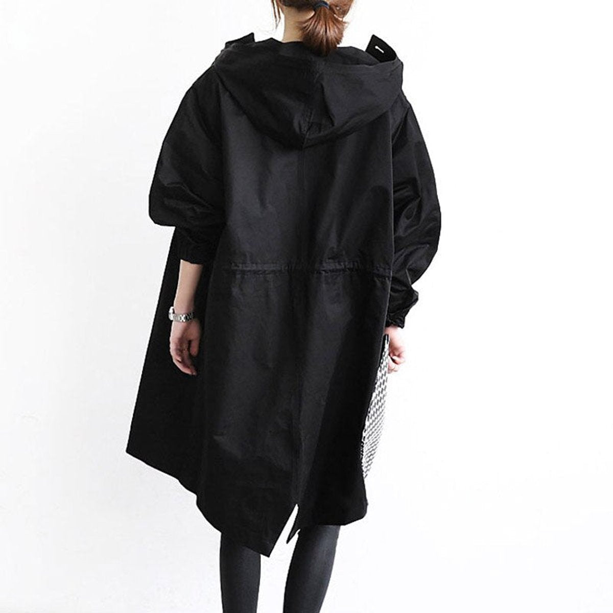 Maite | Abrigo oversize con capucha y botones