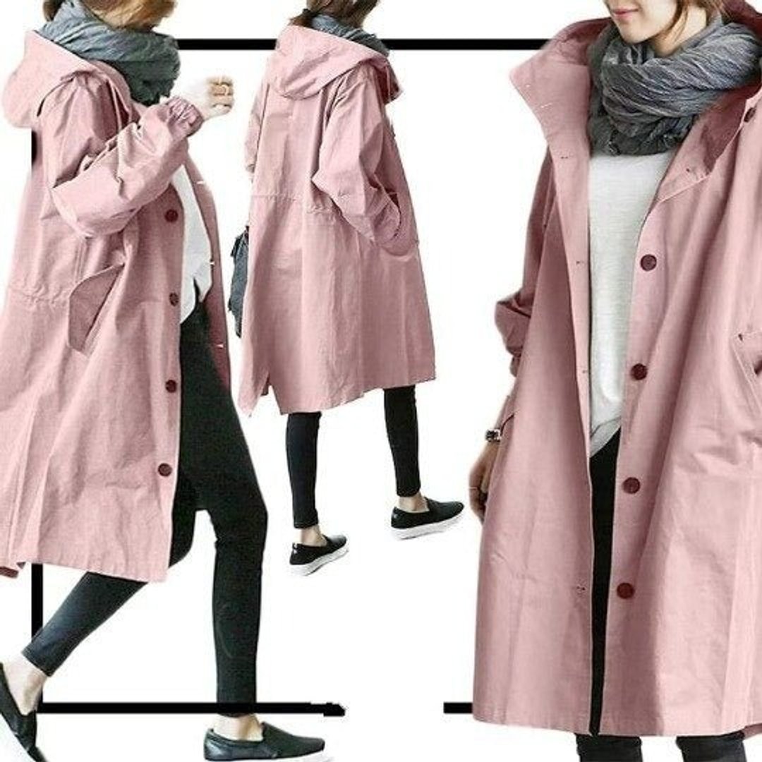 Maite | Abrigo oversize con capucha y botones