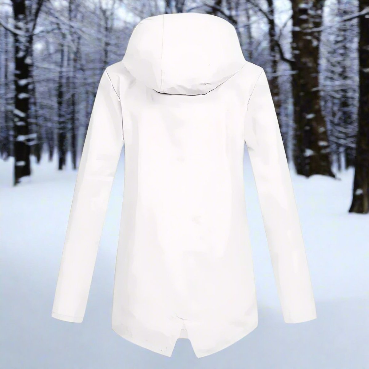 Lorena | Chubasquero largo impermeable con capucha