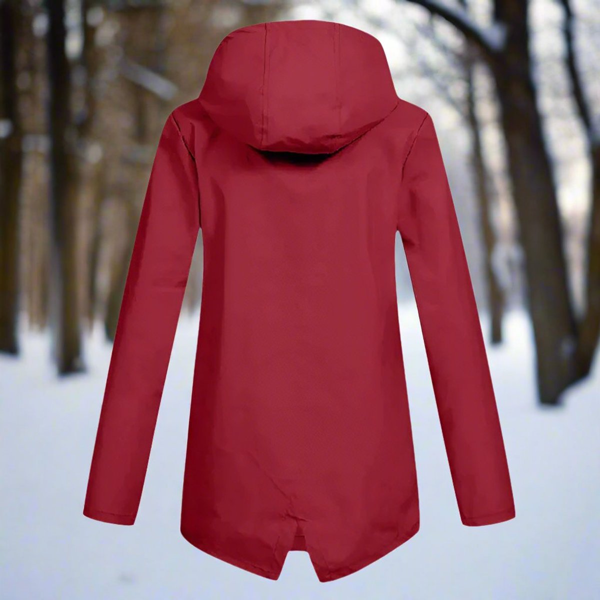 Lorena | Chubasquero largo impermeable con capucha