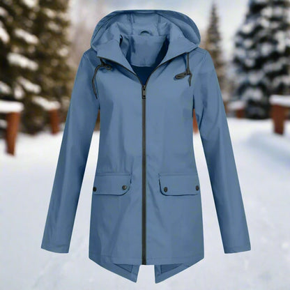 Lorena | Chubasquero largo impermeable con capucha