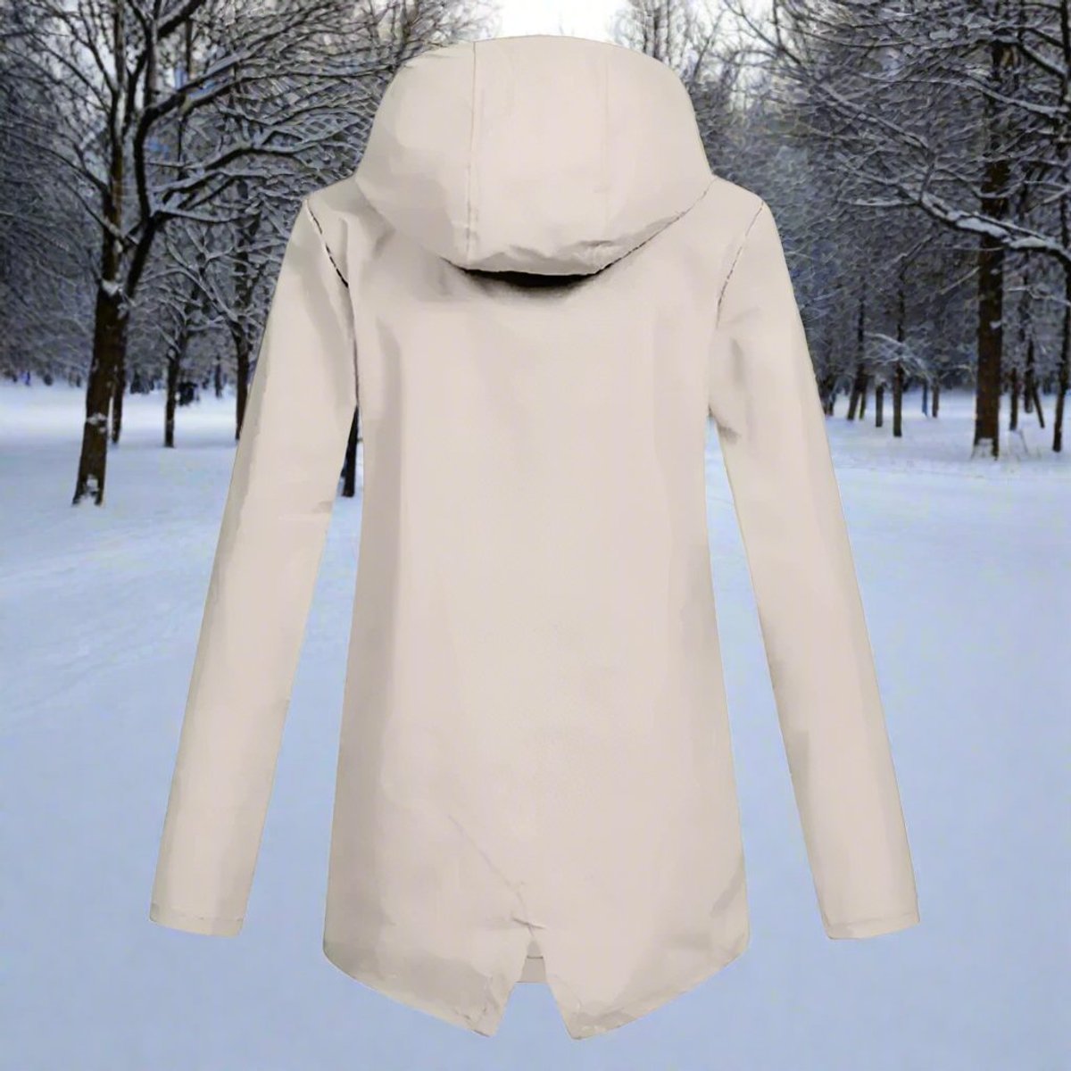 Lorena | Chubasquero largo impermeable con capucha