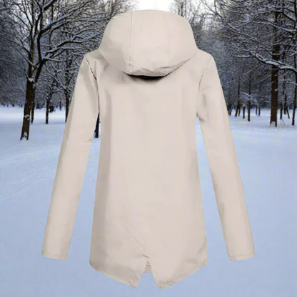Lorena | Chubasquero largo impermeable con capucha
