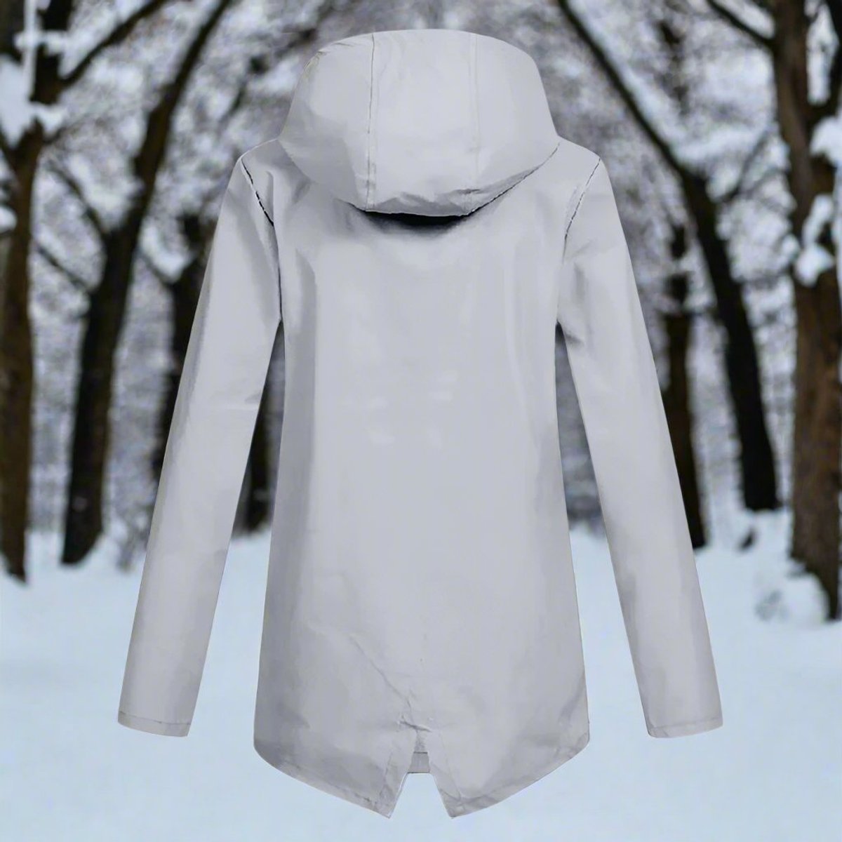 Lorena | Chubasquero largo impermeable con capucha